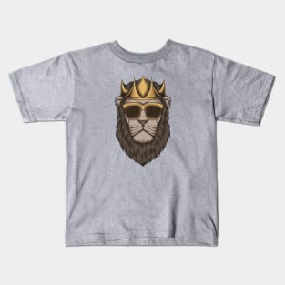 Cool Lion, King of the Jungle Kids T-Shirt